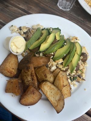 Vegan Popeye  at Maywood Pancake House in Maywood