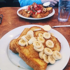 I ordered the vegan french toast and it was amazing! Tasted just like I remember it! They also had vegan butter with it!  at Maywood Pancake House in Maywood