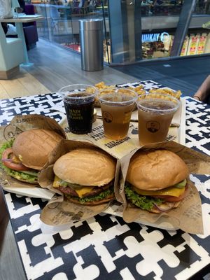 Burgers and fries   at VINCENT - Europa Passage in Hamburg
