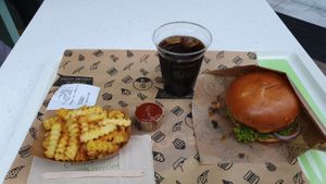 Burger and Chips at VINCENT - Europa Passage in Hamburg