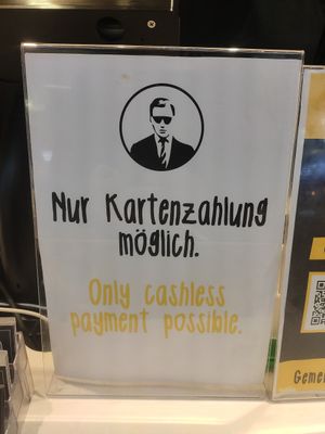 Kein Bargeld möglich (28.9.2020) at VINCENT - Europa Passage in Hamburg