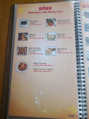 Menu at Hoa Sen - Doi Can - Maybe closed in Hanoi