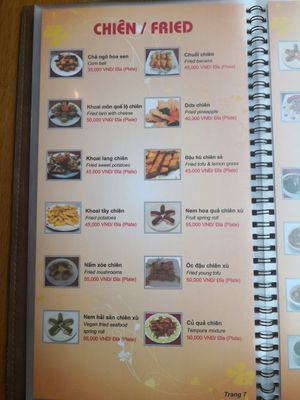 Menu at Hoa Sen - Doi Can - Maybe closed in Hanoi