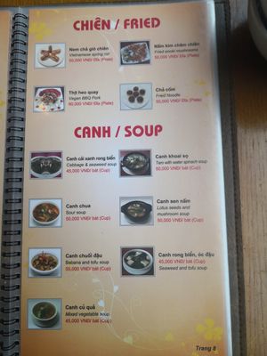 Menu at Hoa Sen - Doi Can - Maybe closed in Hanoi