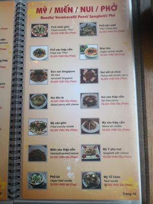 Menu at Hoa Sen - Doi Can - Maybe closed in Hanoi