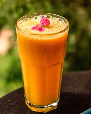 Jugo Inti at Ama Restaurant in Urubamba