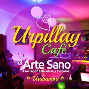 our logo at Urpillay Cafe de El Arte Sano in Urubamba