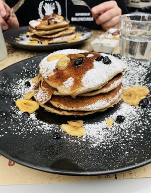 Vegan pancakes 🥞  at Crop in Crete