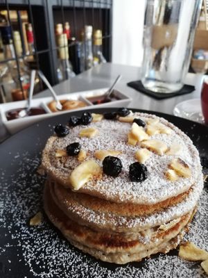 Tower pancakes at Crop in Crete