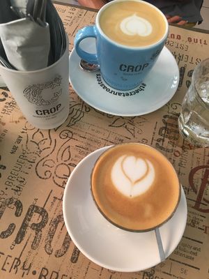 Specialty Coffee as well, having two different Type of coffee from Brazil and Ethiopia. at Crop in Crete