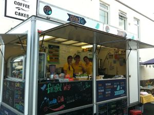 outside (taken by Mr P my South West contact) at Good2Go - Food Trailer in Perranporth