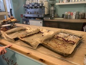 Kuchenauswahl (vegetarisch) at Cafe Gluecklich in Wismar