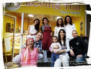 With our clients at Loving Hut in Sofia