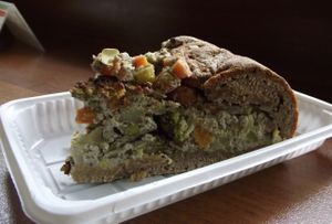 Veg Kish / Veg Quiche at Loving Hut in Sofia