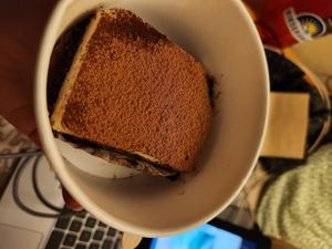 Tiramisu at Loving Hut in Sofia