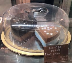 Cakes  at Loving Hut in Sofia