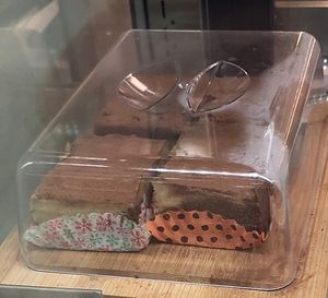 Tiramisu cake and mocha cake  at Loving Hut in Sofia