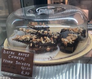 Snickers   at Loving Hut in Sofia