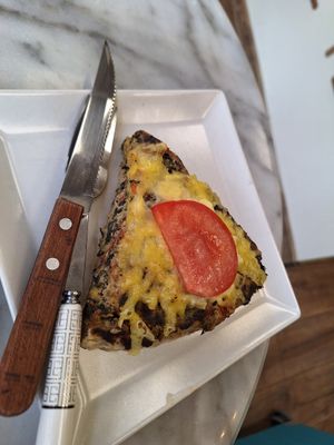 Quiche at Loving Hut in Sofia