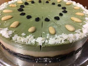 Vegan cake at Loving Hut in Sofia