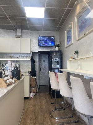 Inside restaurant  at Loving Hut in Sofia