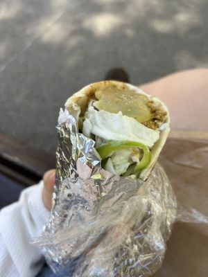 chickpea mayo mozzarella wrap  at Loving Hut in Sofia