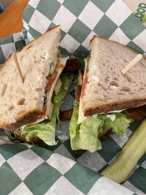 Veggie vegan sandwich   at Skagit Valley Food Co-op in Mount Vernon