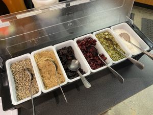 Oatmeal toppings at The Food Co-op in Port Townsend