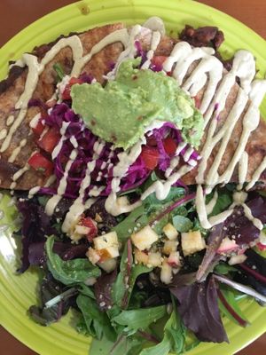 Vegan enchilada
Based dish at La Vida Veggie in Beaverton