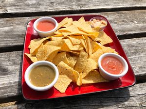 Salsa Sampler at La Vida Veggie in Beaverton