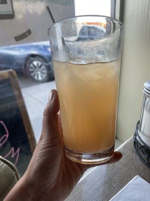 Arnold Palmer (so sour it burned our throat)  at Crossroads Cafe in Joshua Tree
