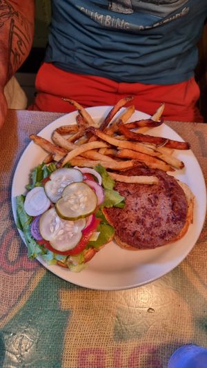 Impossible Burger at Crossroads Cafe in Joshua Tree