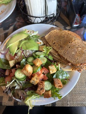 Homemade seitan sandwich !  at Crossroads Cafe in Joshua Tree