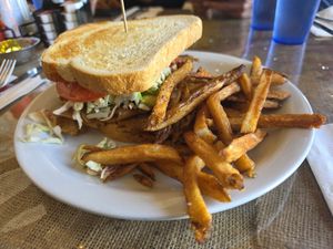 Hell burger at Crossroads Cafe in Joshua Tree