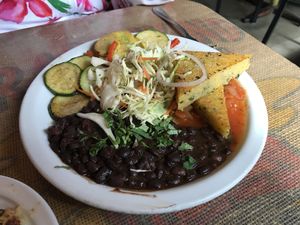 Parson's polenta at Crossroads Cafe in Joshua Tree