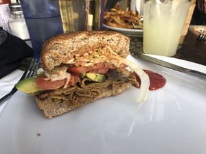 Hell Burger Heaven!  at Crossroads Cafe in Joshua Tree