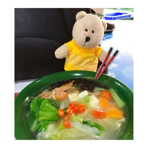 Tofu soup $3 at Yang Sheng Vegetarian in West Singapore