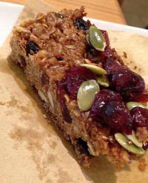 Malted fruit & seed bar at Hot Numbers Coffee - Trumpington St in Cambridge