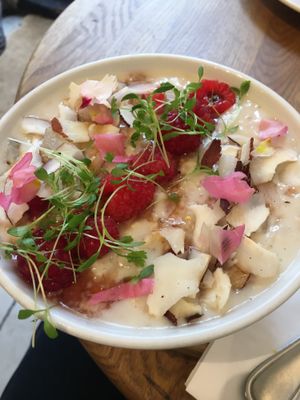 Coconut Porridge at Hot Numbers Coffee - Trumpington St in Cambridge