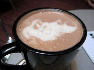 Hot Chocolate. at Venosa Cafe in Montreal