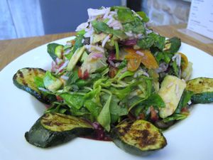 probiotic salad  at Cafe Barbucha in Berlin