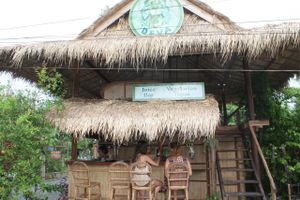 breezy loft upstairs overlooking the street at Deva in Kampot