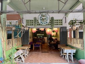 Outside of restaurant   at Deva in Kampot