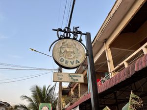 Outside sign   at Deva in Kampot