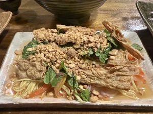 Mango salad   at Deva in Kampot