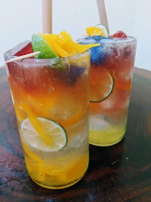 Jackfruit Sparkling Iced Tea at Deva in Kampot