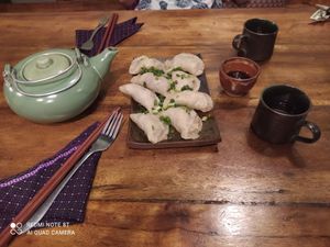 dumplings at Deva in Kampot