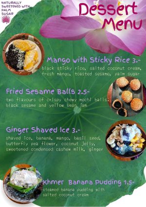 Try our Delicious Local Desserts at Deva in Kampot