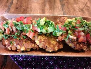 Corn Cakes at Deva in Kampot