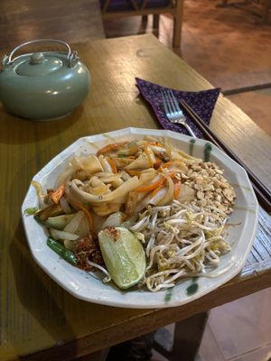 Khmer style pad thai  at Deva in Kampot